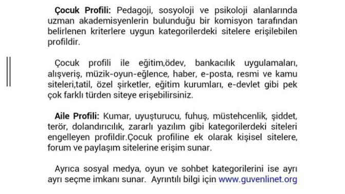 Arkadaşlar bazı sitelere giremiyorum bunun nedeni nedir güvenli internet diyor resimli?