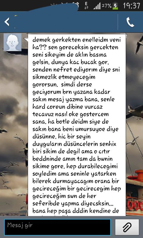 Müstehcen mesajlar, hem de uçurmalık cinsten, ama o yazmamış?