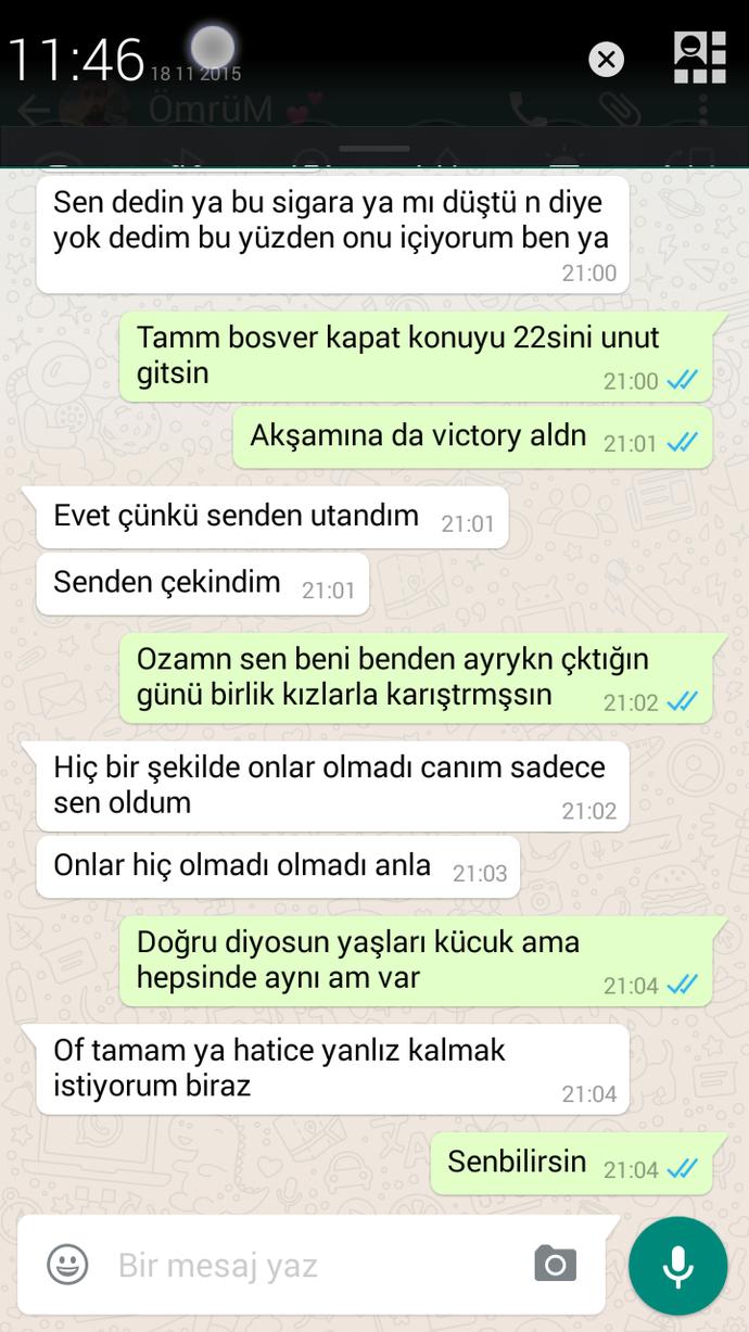 #Resimli whatsapp konuşmamız ayrılmalı mıyım sizce?