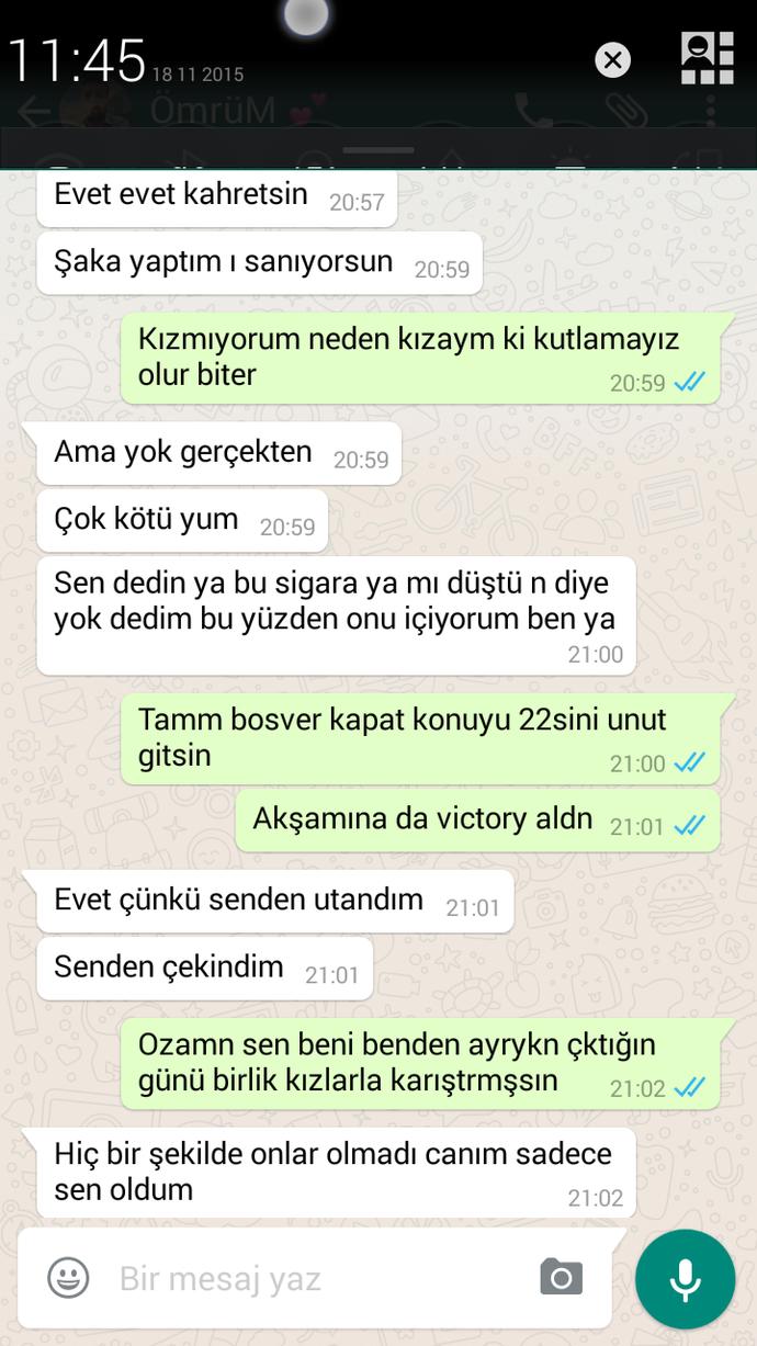 #Resimli whatsapp konuşmamız ayrılmalı mıyım sizce?