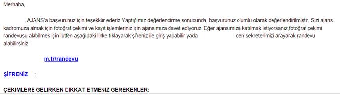 Ajans dan gelen mesajı dikkate almalı mıyım yoksa herkese mi aynı mesaj çekiliyor ?