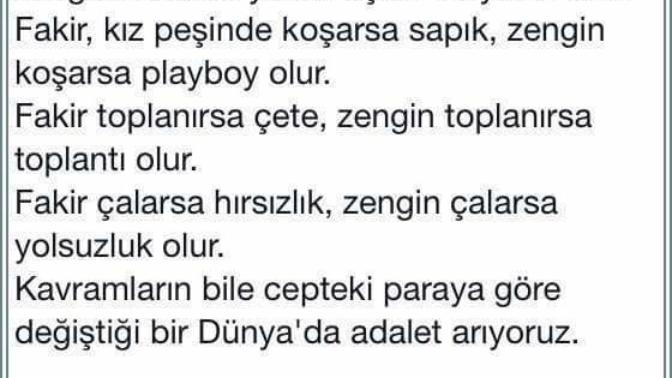 Fakirlik ve zenginlik arasındaki farklar?