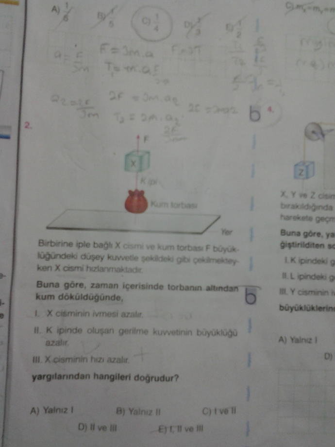 FİZİK YORUM SORULARI?