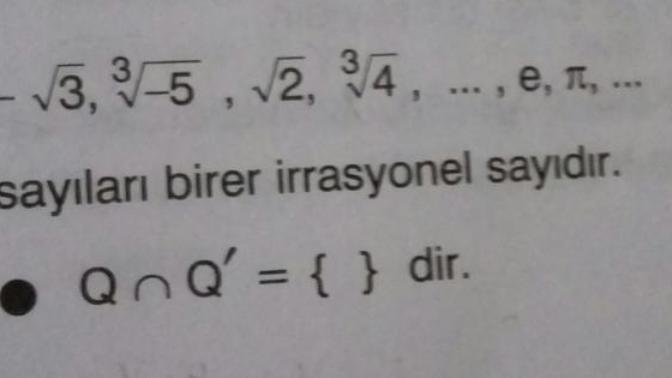 Köklü sayıların irrasyonel olup olmadığını nasıl anlarız?