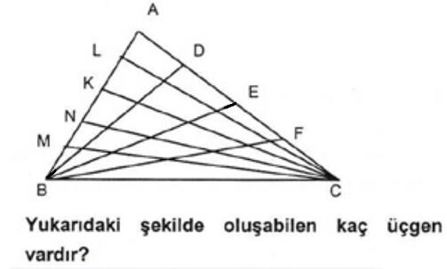 Kaç üçgen vardır?