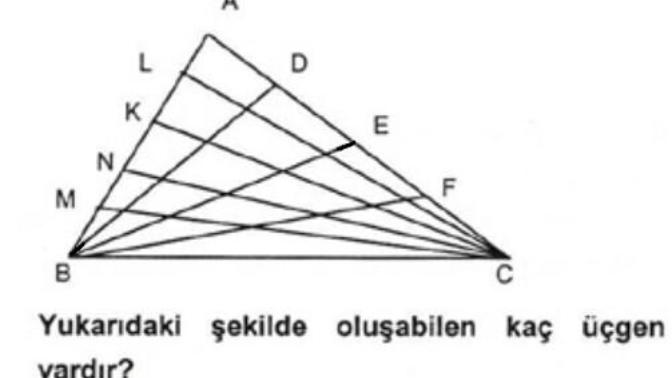 Kaç üçgen vardır?