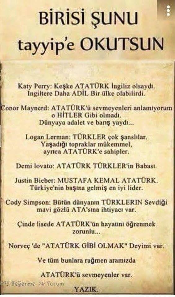 Atatürk' ü seviyor musunuz?