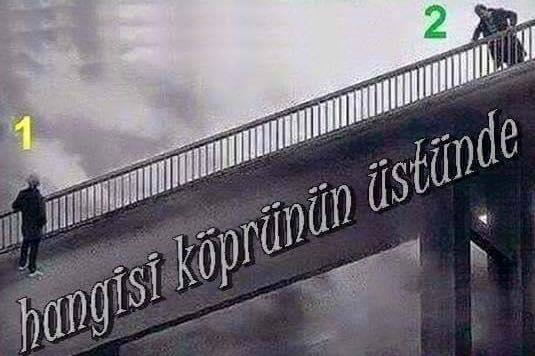 Arkadaşlar Hangisi Köprünün Üstünde ( Resimli ) ?