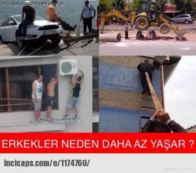 Bilin bakalım erkekler neden daha az yaşar? Fikri olmayanlar Detaylaraa :) ?