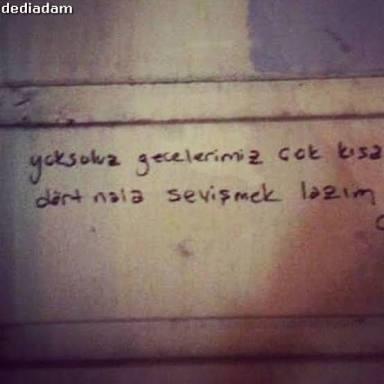 Gece sokakta sevişmek?