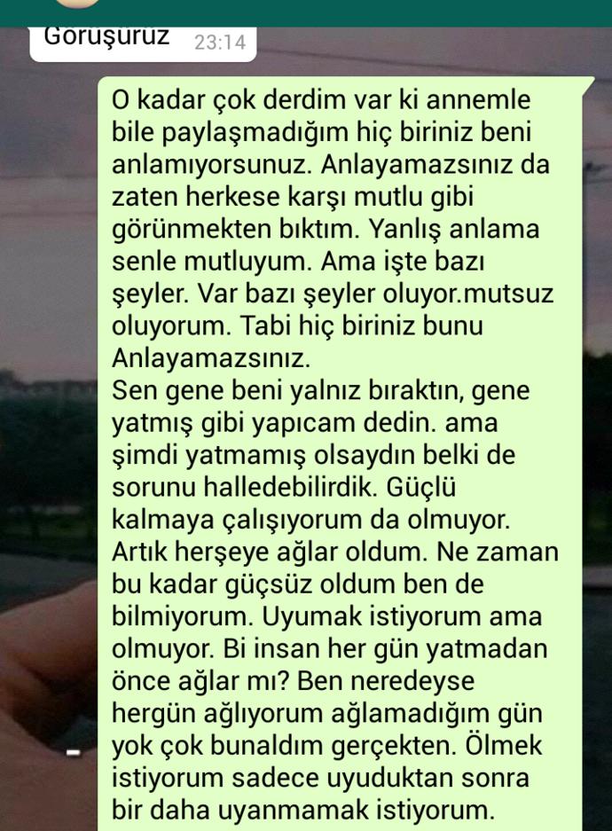 Sevgilime bu mesajı gönderdim ( resimli)?