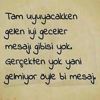 İyi geceler mesajı aldınız mı😴?