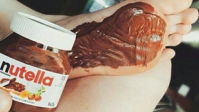 Nutellali resim nefis degilmi 👣😂😂?