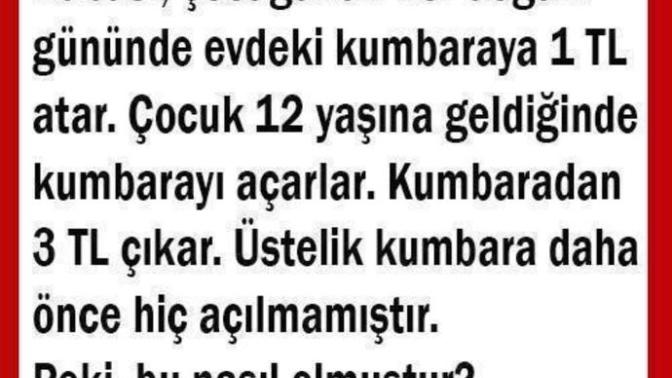 Zeka sorusu sizce nasil olmustur?