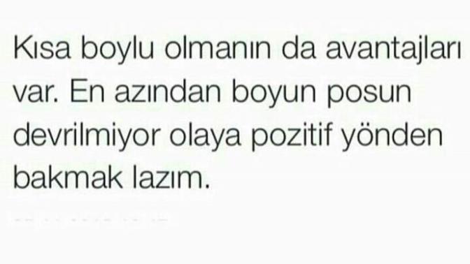 Kısa boylu olmanın avantajları var mı :) ?