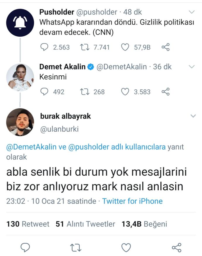 Twitter yorumları