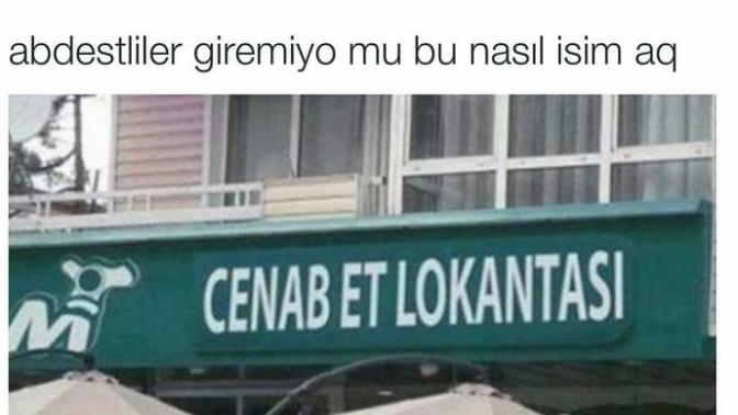 Cenab et lokantasinda et yermiydiniz?