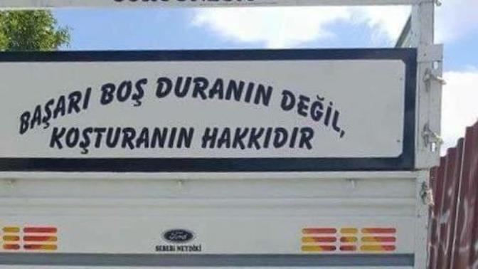 Araba, kamyon arkası yazıları?