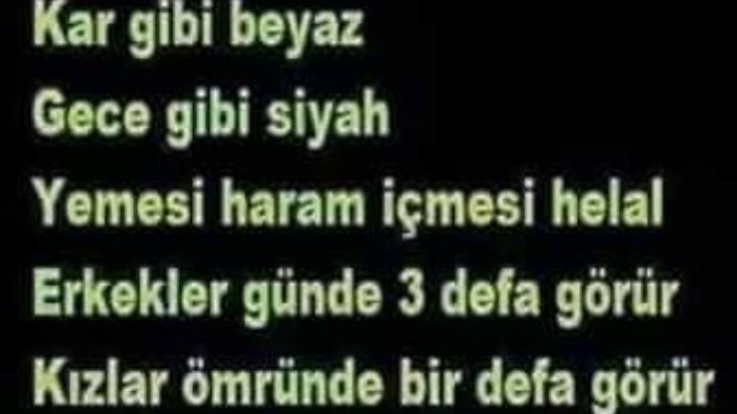 Bilene helal olsun soru foto da?