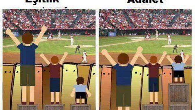 Adalet ve eşitlik arasındaki fark nedir sizce?