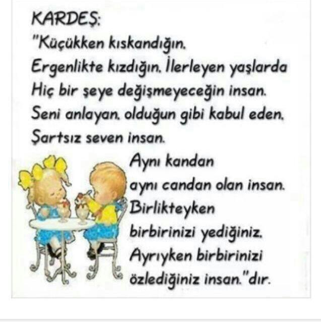 Kardeş kimdir sizin için?
