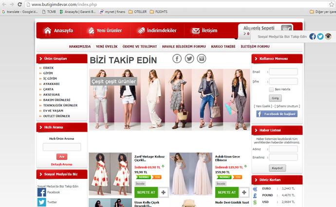 butigimdevar.com internet sitesinden alışveriş yaptım .çok memnun kaldım. çok güvenli. neden siteyi denemiyorsunuz ?