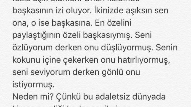 Kimse sevdiği kadar sevilmez?