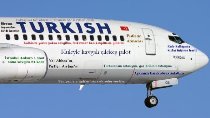 Uçağın olsa üstüne ne yazardın :) (Tek rakibim thy ) ?