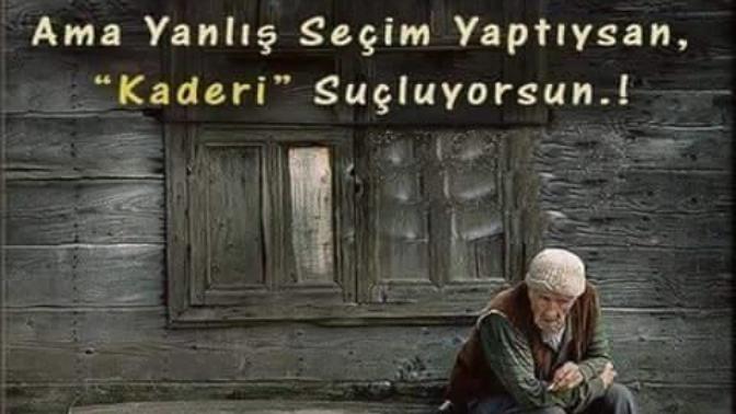 Yanlış seçim yaptığınızda kendinizi mi suçlarsınız kaderi mi suçlarsınız?