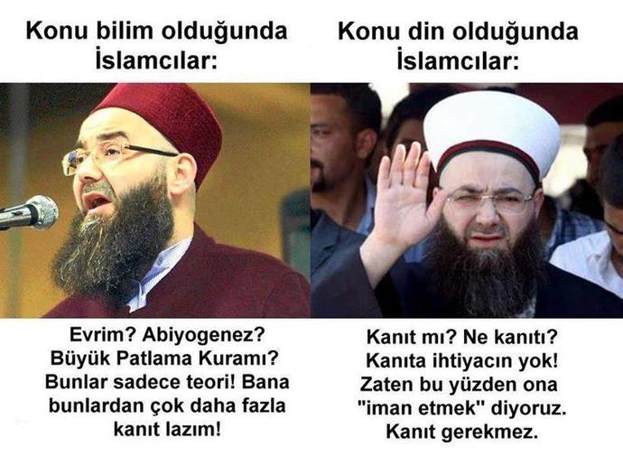 Erkek kardeşim ateist galiba?