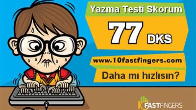 Klavyede ne kadar hızlısınız?