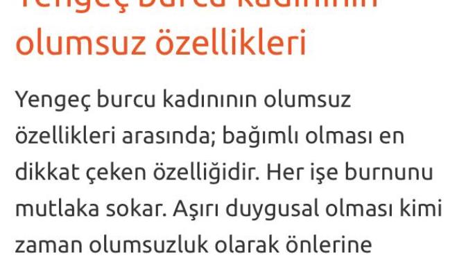 Yengeç Burcu bayanını tanımak ister misiniz?