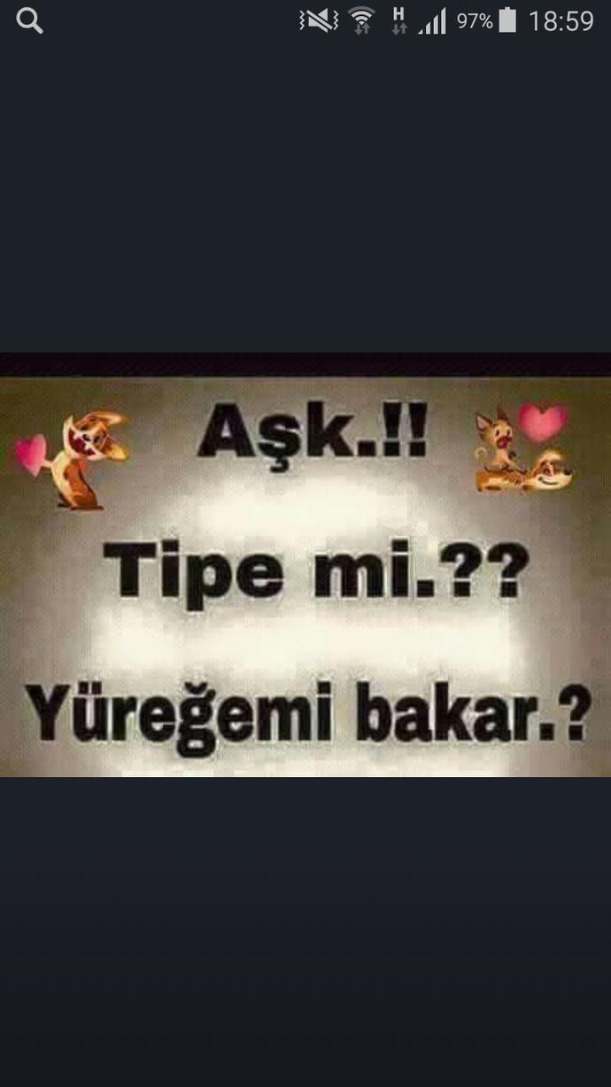 Aşk tip mi yüreğe mi bakar  sizce ?