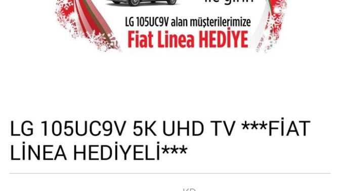 Televizyon alana fiat linea hediye?