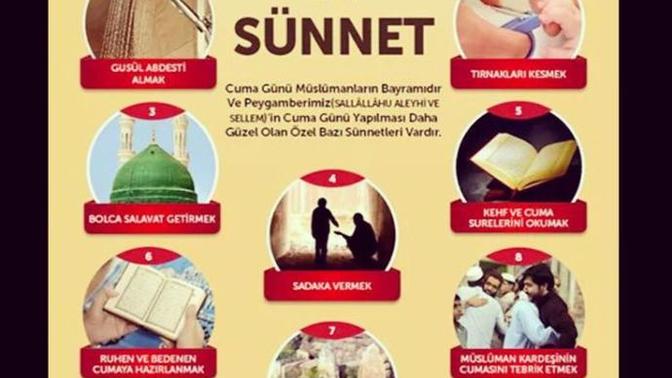 Cumanız mübarek olsun, cuma gunu yapılması gereken sunnetleri biliyormusunuz?