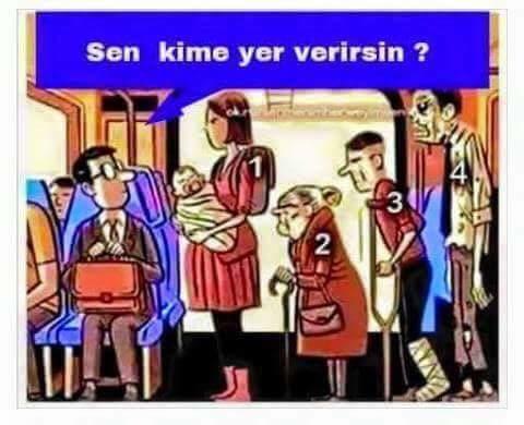 Otobuste sen olsan kime yer verirsin?