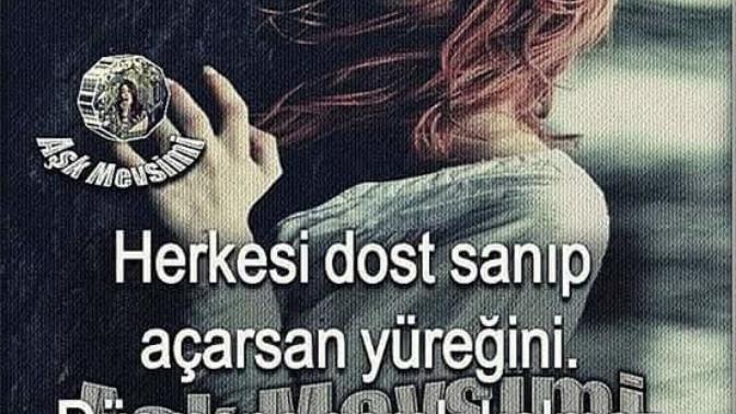 Herkesi dost sanıp açarsan yüreğini , Düşmana gerek kalmaz , Yaparlar gereğini. Dostunuz düşmana dönüştü mü?