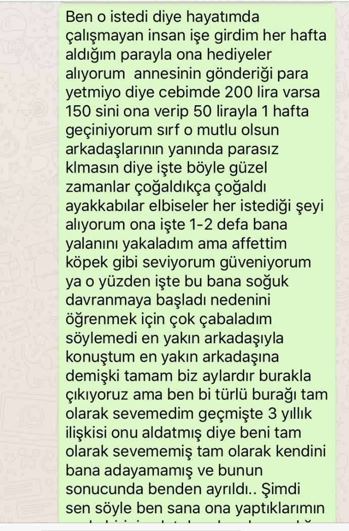 Kızlar, Bunu hakedecek ne yaptım be ne yaptım?
