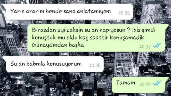 Moralim bozuldu haksız miyim kaç gündür konuşamiyoruz iyi geceler günaydın ve napıyosun dan baska :( (resimli) ?