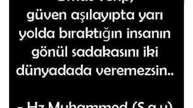 İnsanlara yoktan yere 'umut' verir misiniz?