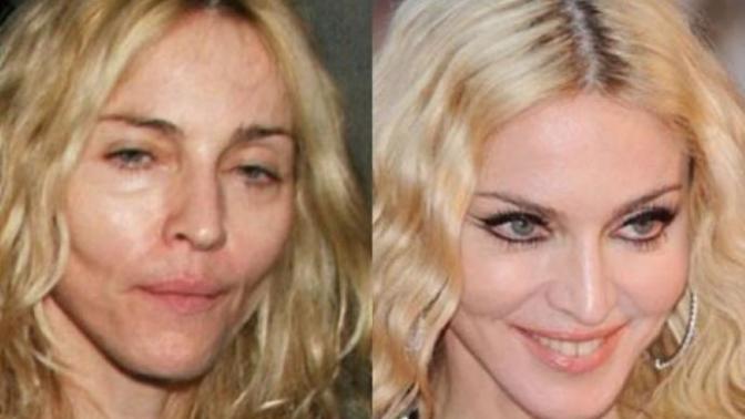 Madonna nın makyajsız hali. babaanneme benziyo apuhajajja sizce :D?