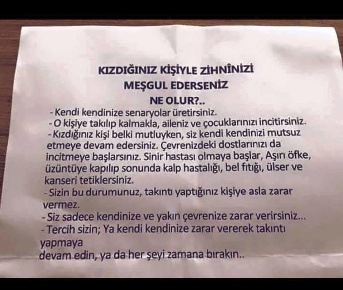 Kızdığınız Kişiyle Zihninizi Meşgul Ederseniz Ne Olur ?
