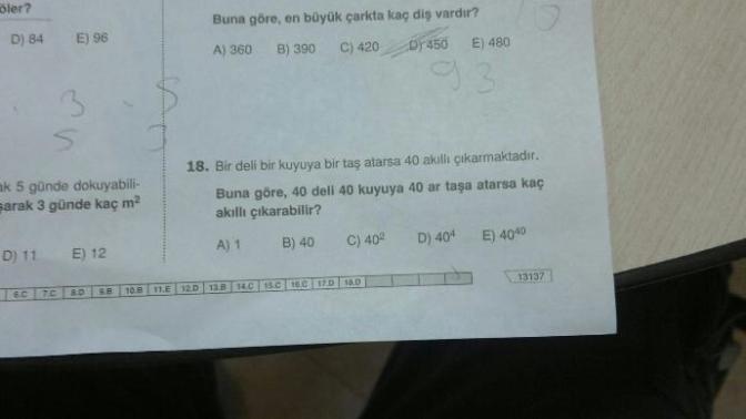 1 kutuya 1 deli 1 taş atarsa 40 akıllı çıkarırsa 40 deli 40 kuyuya 40 taş atarsa kaç akıllı çıkarır 😂😂😂😂?