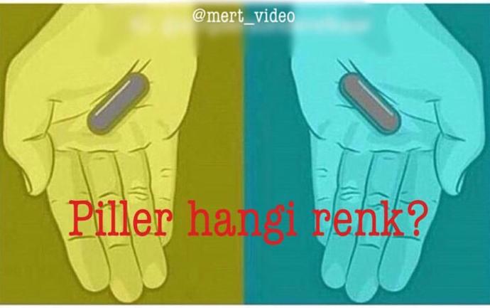 Siz bu pilleri hangi renk görüyorsunuz?