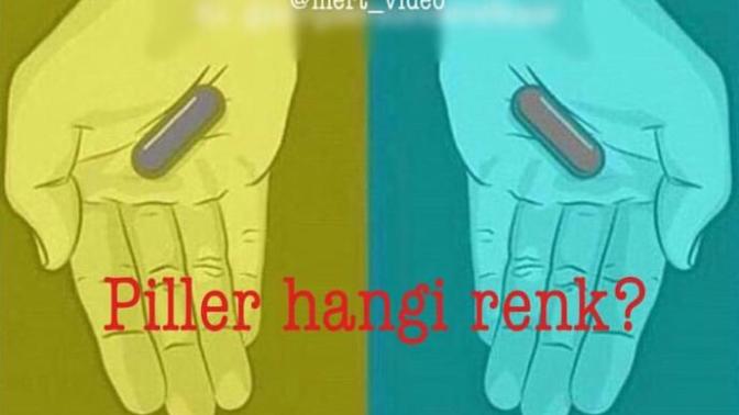 Siz bu pilleri hangi renk görüyorsunuz?