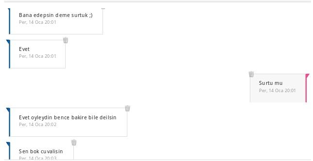 Bana bu mesajları atan biri utanmadan barışalım mı diyor. Sizce buna adam denir mi (resimli) ?