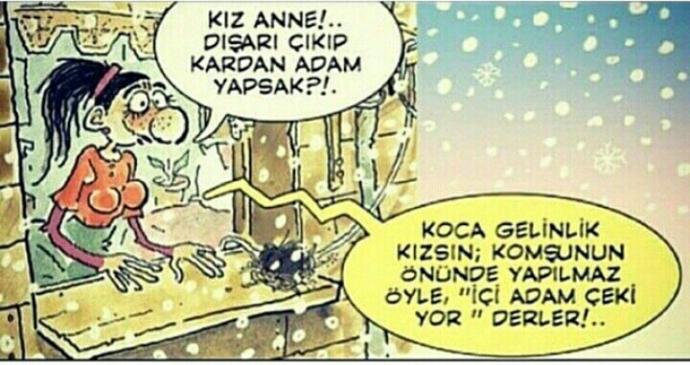 Hiç kardan adam yaptınız mı :) :) ?