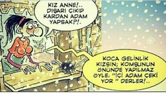 Hiç kardan adam yaptınız mı :) :) ?