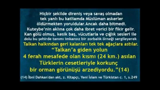 Arapların Türklere yaptıgı Talkan Katliamı hakkında ne düşünüyorsunuz?