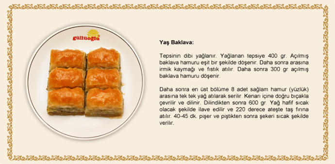 Normal baklava mı?Kuru baklava mı?